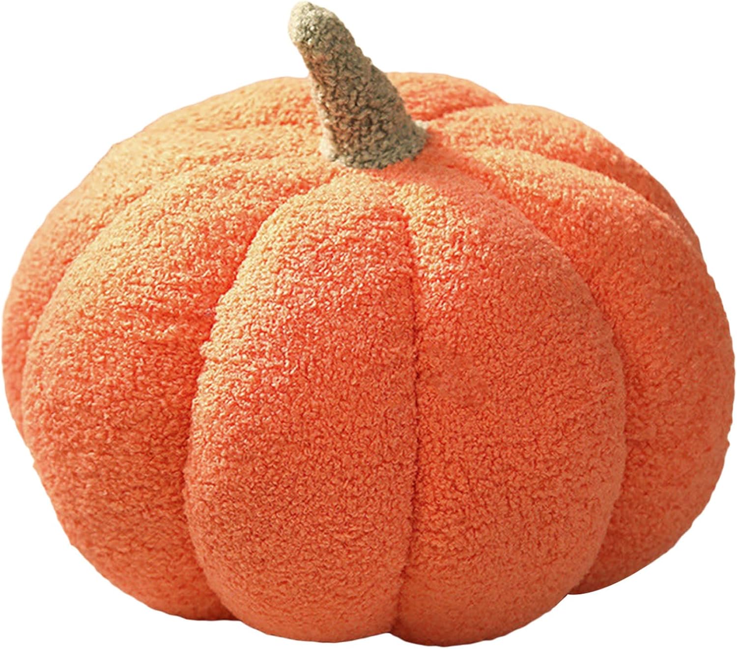 Almohadas de calabaza de Halloween, decoración suave con forma de calabaza, cojín de almohada de peluche de calabazas de Halloween, almohadas de