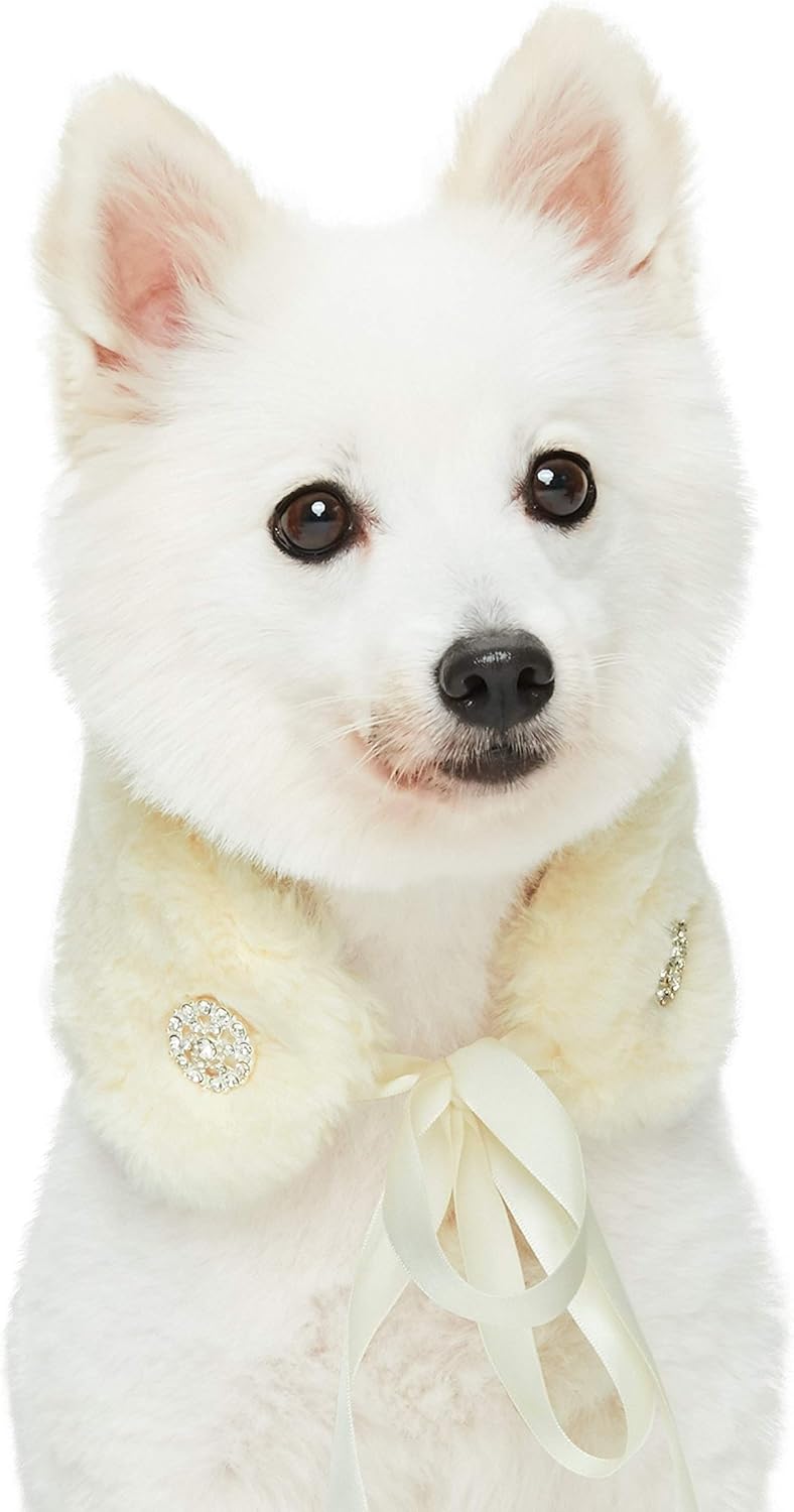 Blueberry Pet bufanda de piel sintética para perro 2020 nueva 3 colores suave y cómoda con diamantes de princesa