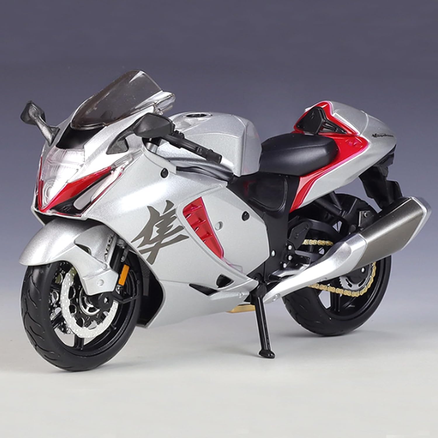 Escala 112 Modelo de motocicleta Hayabusa 2022 Metal fundido a presión con piezas de plástico