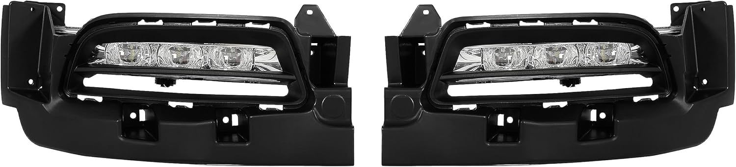 HECASA Par de luces antiniebla LED compatibles con Dodge Charger 2015-2022 de repuesto para 68214428AB 68214427AB 68214427AB lente transparente del