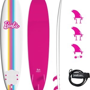 Barbie Signature – Tabla de surf de 8 pies de Wavestorm Cubierta superior gráfica con parte inferior lisa de alta densidad para niños y adultos Barbie Signature – Tabla de surf de 8 pies de Wavestorm Cubierta superior gráfica con parte inferior lisa de alta densidad para niños y adultos
