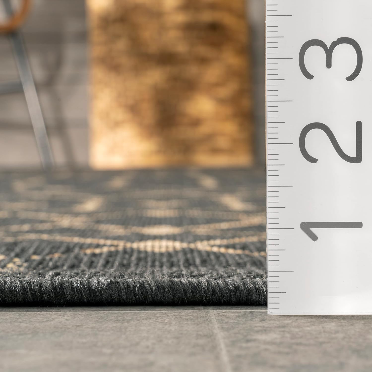 nuLOOM Grayson – Alfombra marroquí Trellis para interiores y exteriores, 7 x 9 pulgadas, color carbón
