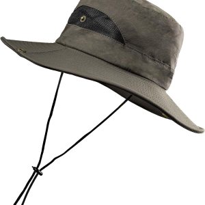 Sombreros de sol para hombre, sombrero de pesca de ala ancha, sombrero de safari con doble capa de malla transpirable, diseño de ala plegable, Sombreros de sol para hombre, sombrero de pesca de ala ancha, sombrero de safari con doble capa de malla transpirable, diseño de ala plegable,