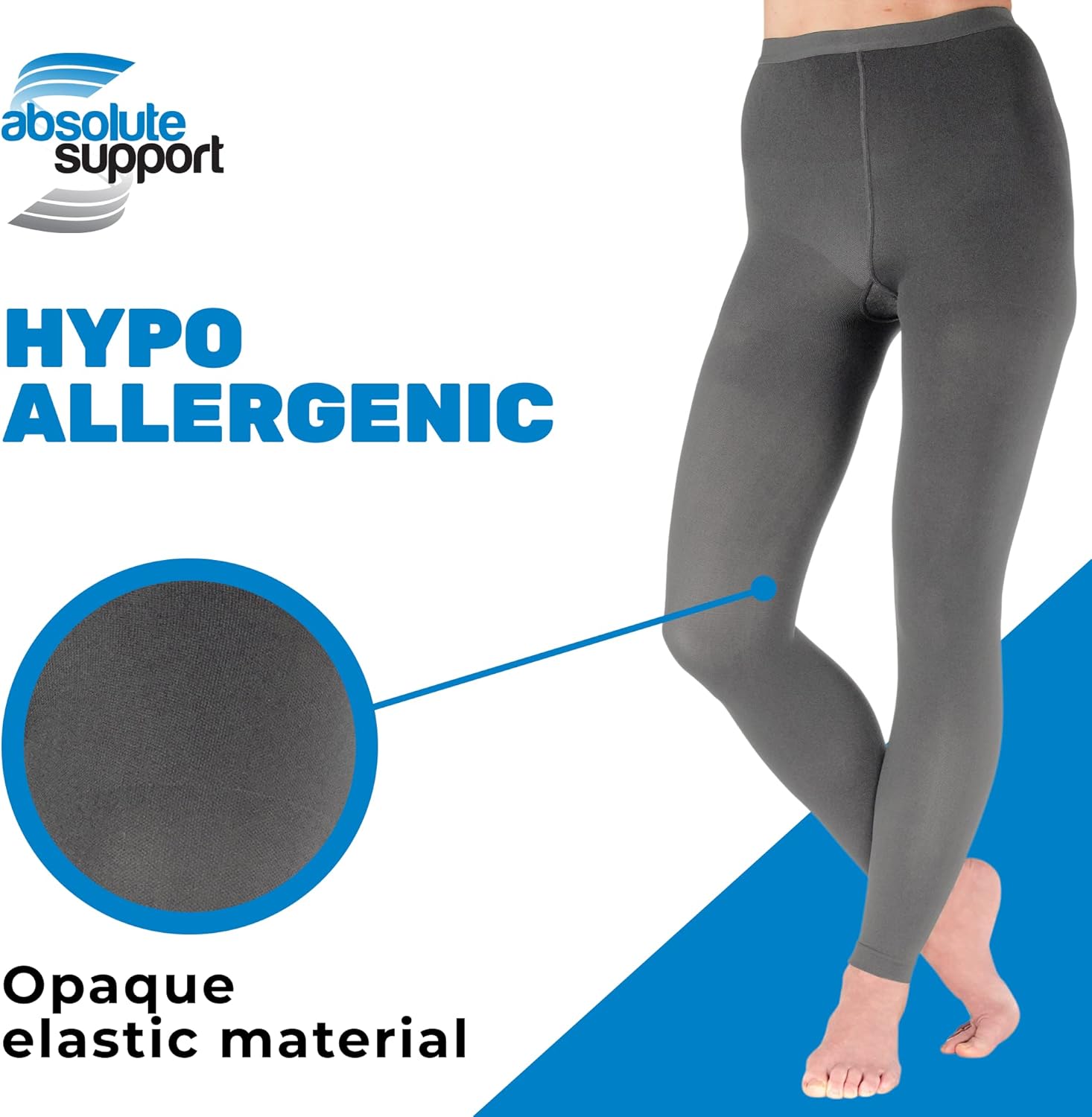 Leggings de compresión debajo del vestido para mujeres hasta 7XL 20-30mmHg – A717