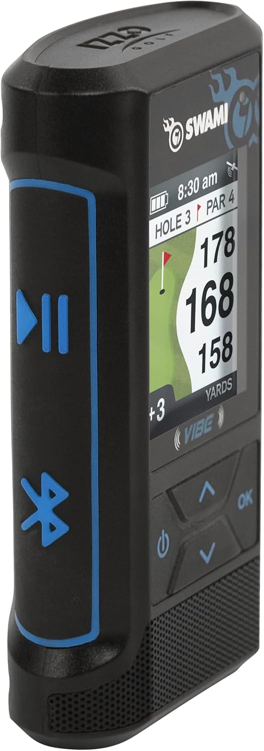 Swami Vibe Golf GPS – Combo de altavoz Bluetooth GPS para golf