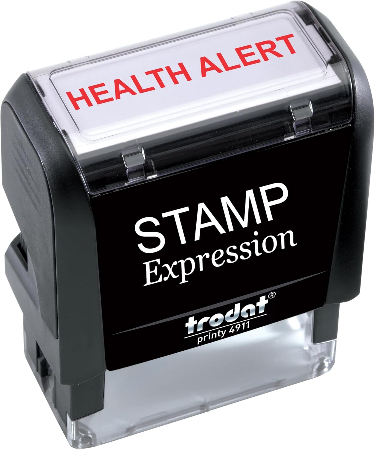 StampExpression – Sello de goma autoentintado médico Health Alert – Tinta roja (A-5998)