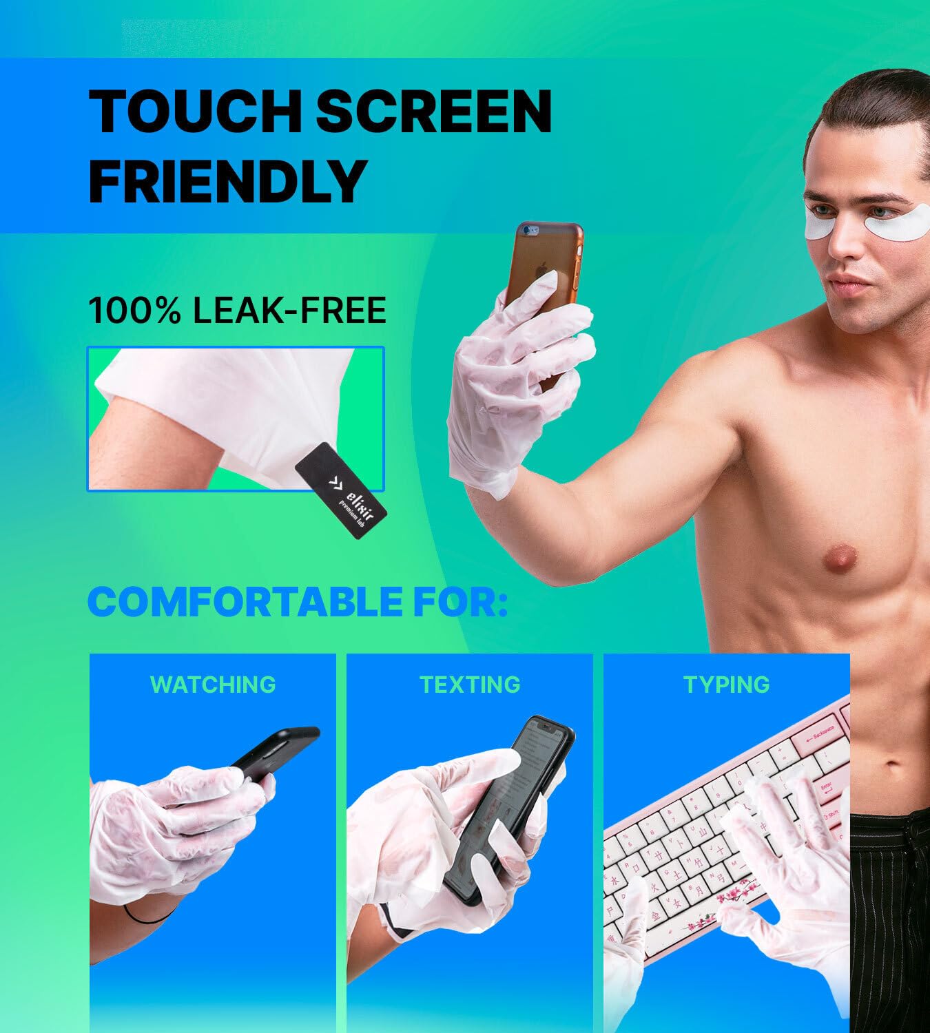 Guantes hidratantes para tratamiento de reparación de manos con colágeno, guantes hidratantes, máscaras de mano para día de spa, guantes de mano