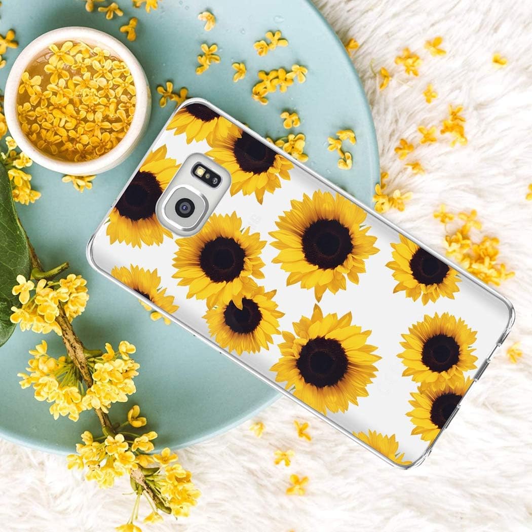 Funda para Samsung Galaxy S7, funda transparente para niñas y mujeres, TPU suave a prueba de golpes, funda protectora transparente para Samsung