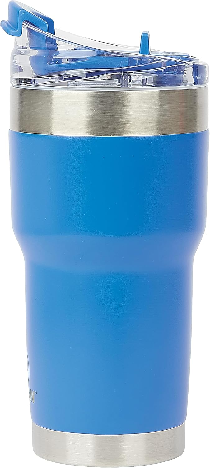 Pelican Hydration Pelican Traveler – Vaso aislado al vacío de 22 onzas, de acero inoxidable, doble pared, con tapa doble, taza de café aislada con