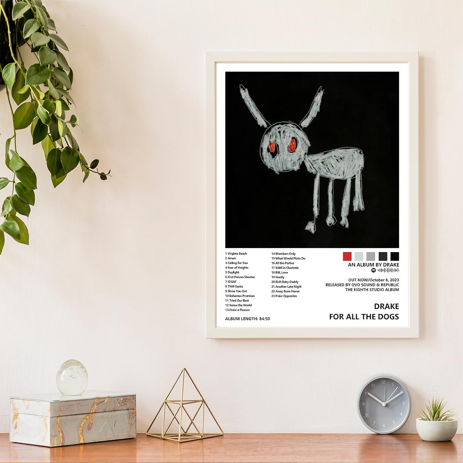 Drake – Póster (16 piezas de 8 x 11 pulgadas), pósteres musicales para estética de habitación, arte de pared para decoración de habitación para