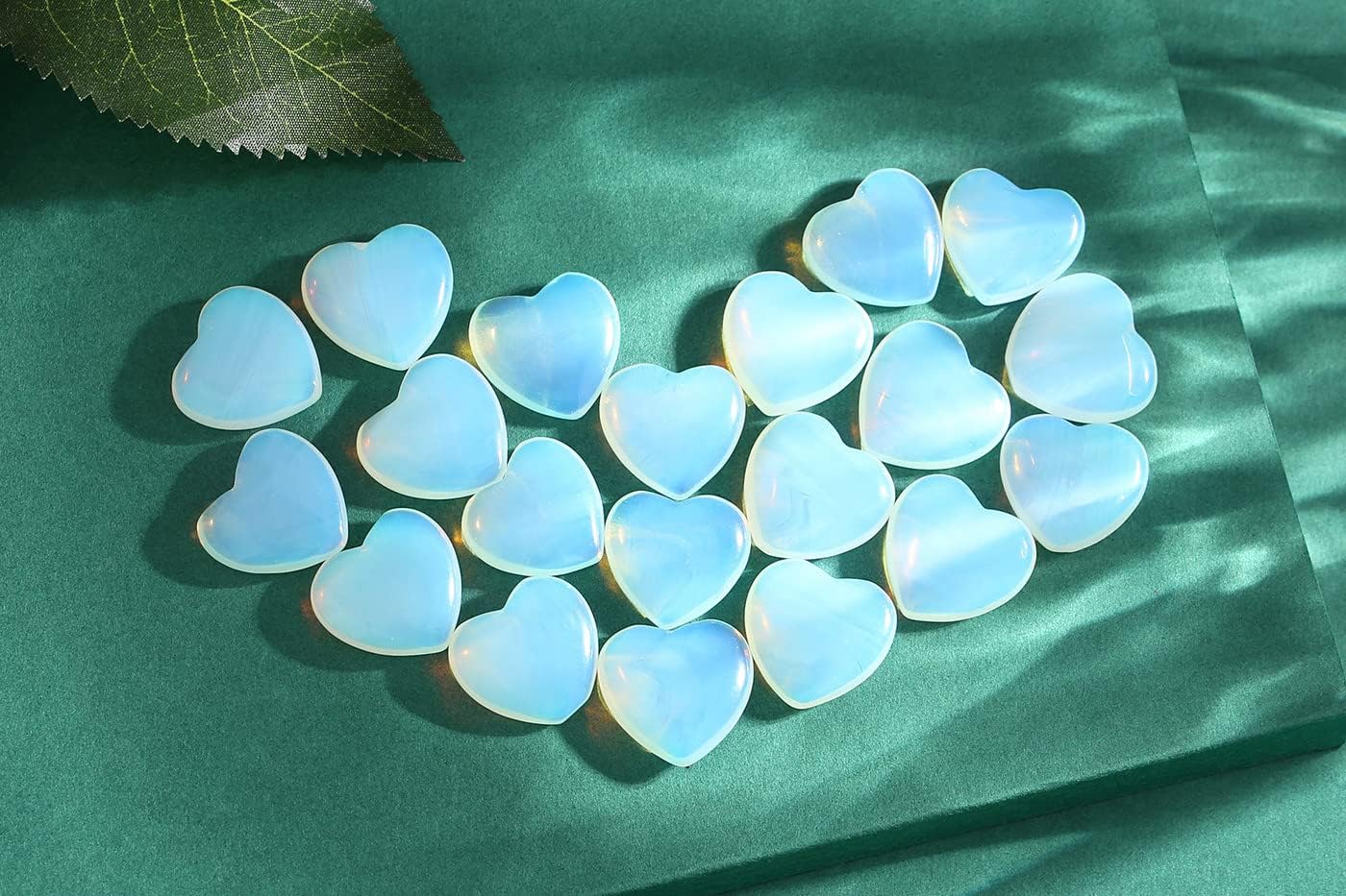 10 piezas de cristales de corazón gruesos de 0.8 x 0.8 pulgadas de grosor, amatista, cristal curativo natural, corazones pulidos, piedras talladas,