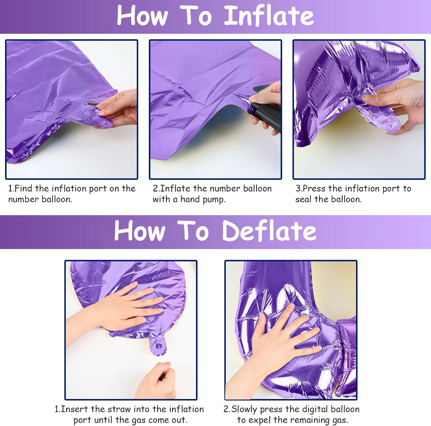 Globos morados de cumpleaños del número 70, globos grandes de 40 pulgadas de papel de aluminio de Mylar morado con el número 7 y 0 para mujeres,