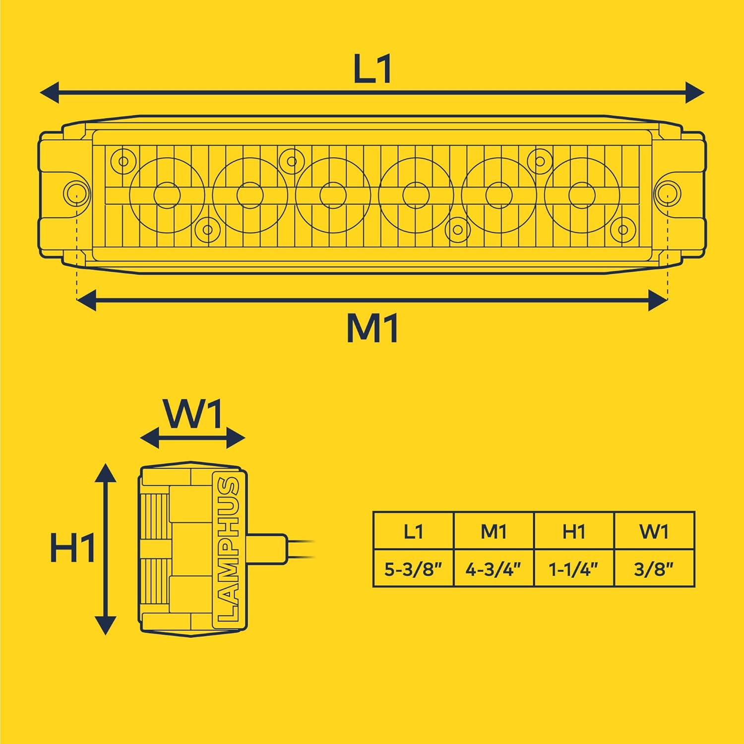 NanoFlare 5.25″ 6W Verde ámbar LED intermitente cabeza de luz estroboscópica clase SAE 1 72 modos de flash múltiples unidades sincronizables Montaje