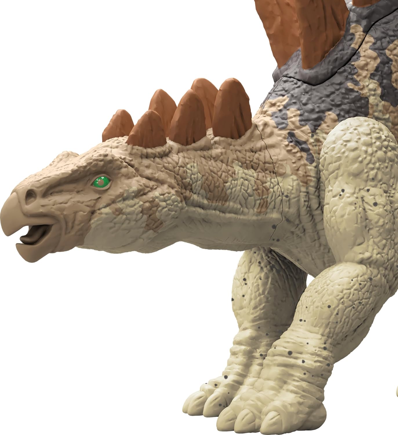 Mattel Jurassic World Strike Attack Tuojiangosaurus – Juguete de dinosaurio con acción de golpe único, articulaciones móviles, figura de acción con