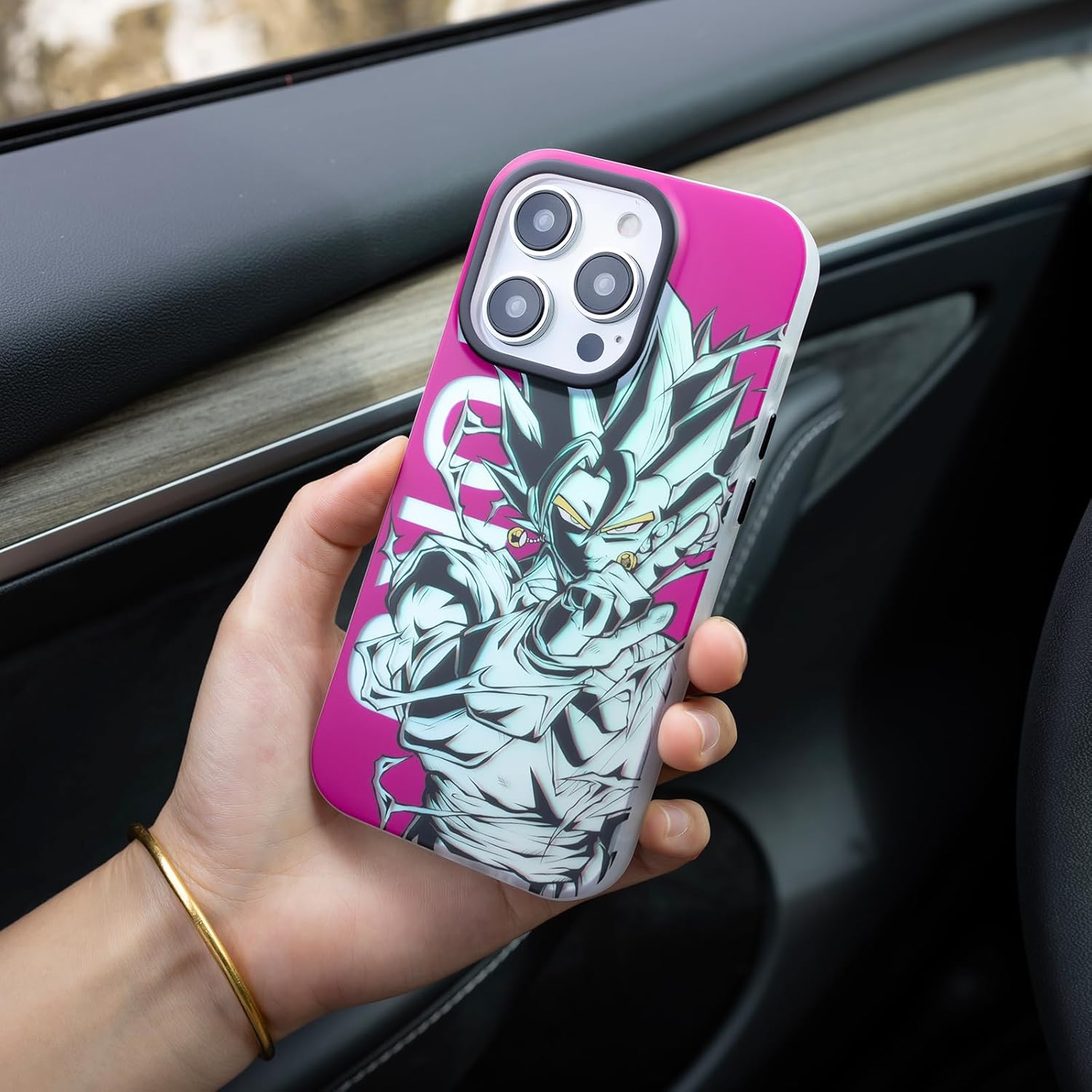 Anime japonés para iPhone 14pro funda de lujo de alta gama Shell Creative Laser Vision para iPhone 14pro funda protectora