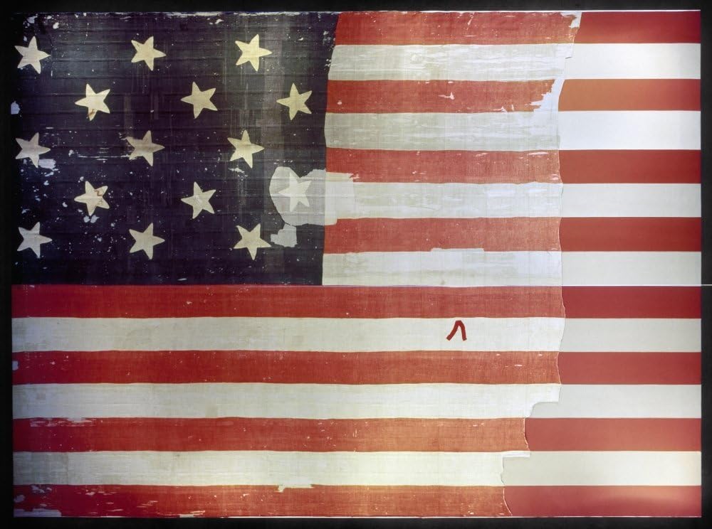 The Star Spangled Banner Nthe 15 Star American Flag que voló sobre Fort Mchenry en el puerto de Baltimore en septiembre de 1814 e inspiró a Francis