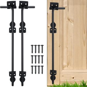 Zonon 2 piezas de pernos de caña resistentes para puerta de caída, herrajes para puerta de tierra, tope de puerta, pasador de caída para vallas de Zonon 2 piezas de pernos de caña resistentes para puerta de caída, herrajes para puerta de tierra, tope de puerta, pasador de caída para vallas de