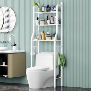 Estante de almacenamiento sobre el inodoro, estante organizador de baño multifuncional de 3 niveles, estantes de almacenamiento estables, fácil Estante de almacenamiento sobre el inodoro, estante organizador de baño multifuncional de 3 niveles, estantes de almacenamiento estables, fácil
