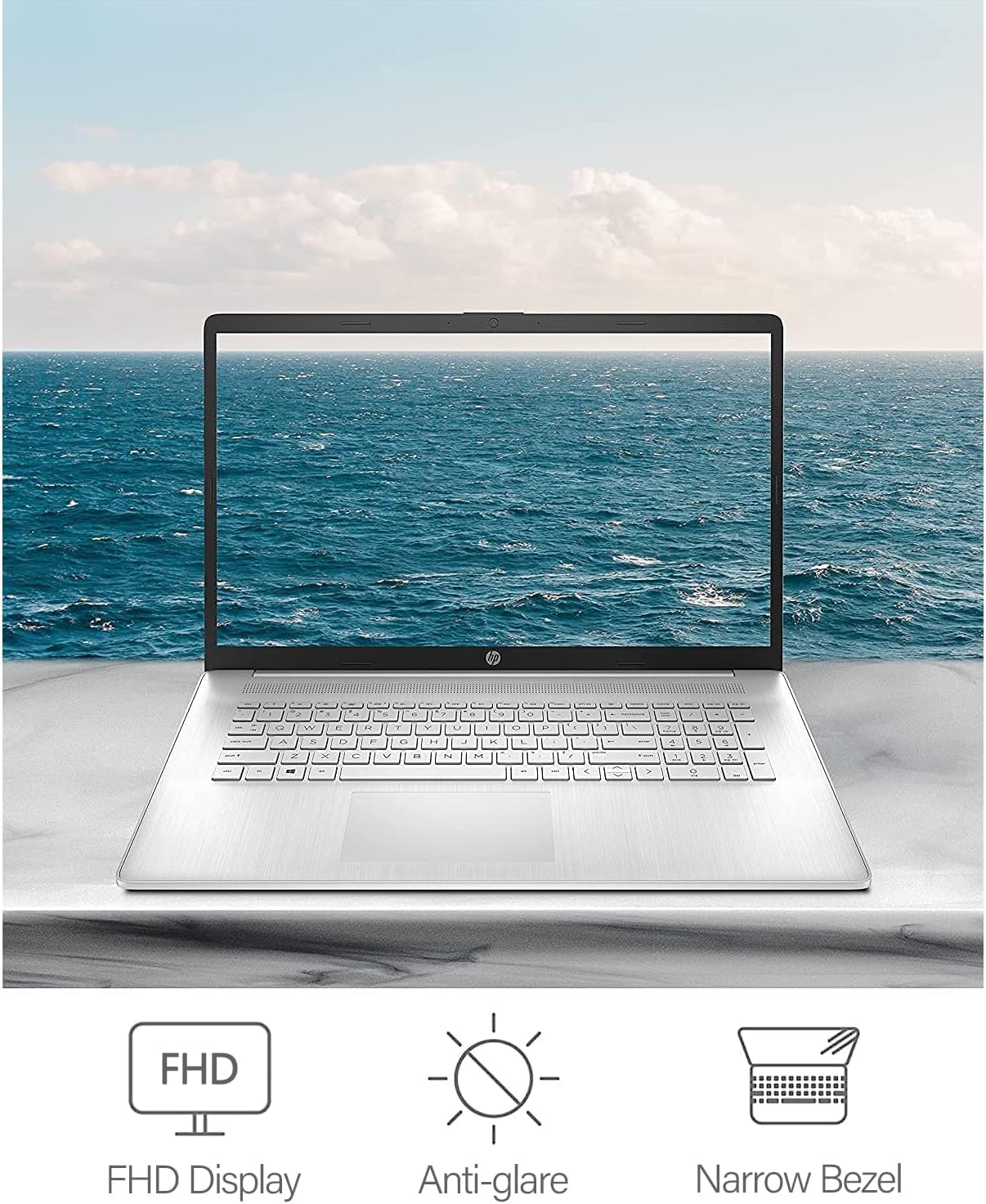 HP Portátil empresarial Flagship 17.3 FHD, Intel i5-1335U de 10 núcleos (Beat i7-1255U) hasta 4.6 GHz, 32 GB de RAM, 1 TB NVMe SSD, teclado