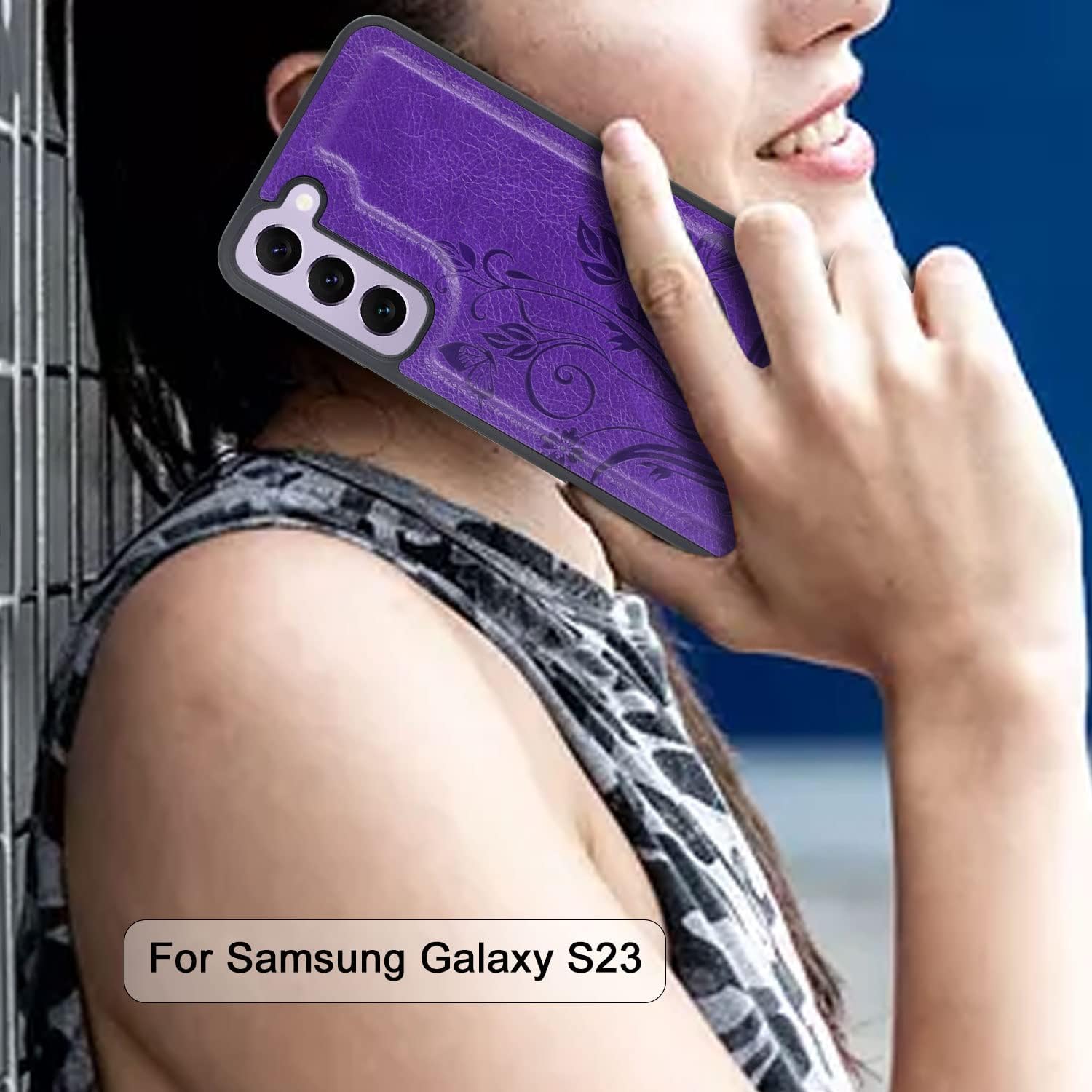 Lacass Funda compatible con Samsung Galaxy S23 5G 2023 12 ranuras para tarjetas Soporte para dinero en efectivo para tarjetas de identificación,