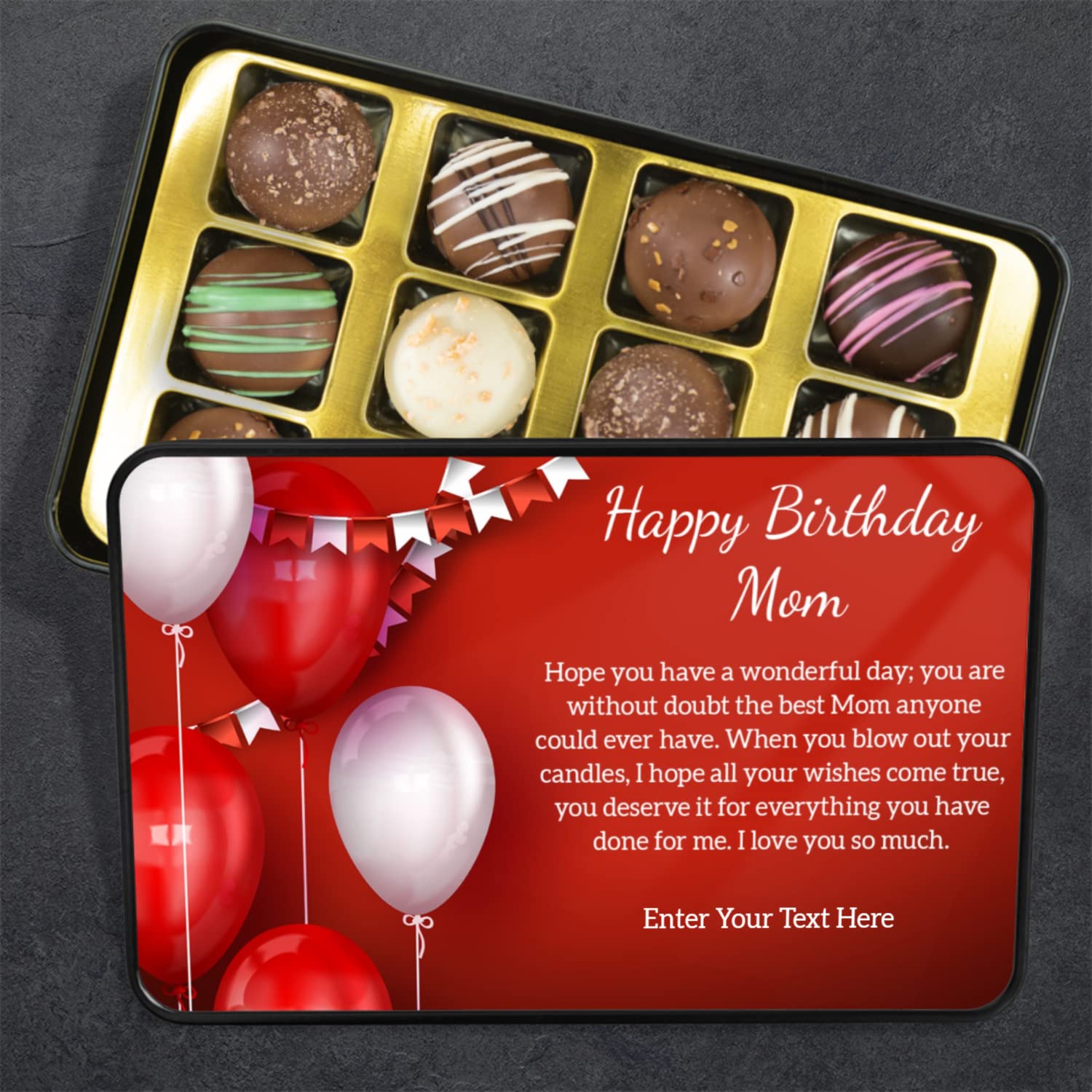 Chocolates hechos a mano en lata de recuerdo para mamá – Regalos para mamá – Regalos para mamá – Regalos para ella – Regalos para ella – Regalos