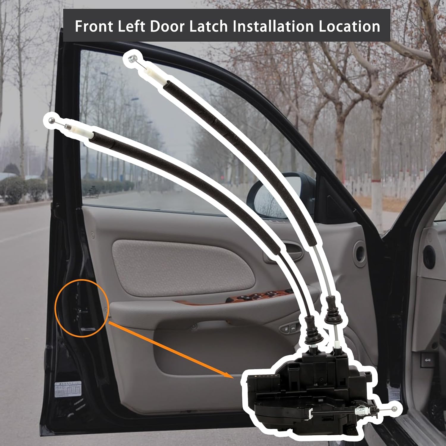 Actuador de cerradura de puerta delantera izquierda del lado del conductor de la puerta del pestillo para Hyundai Sonata 2006-2007 puerta