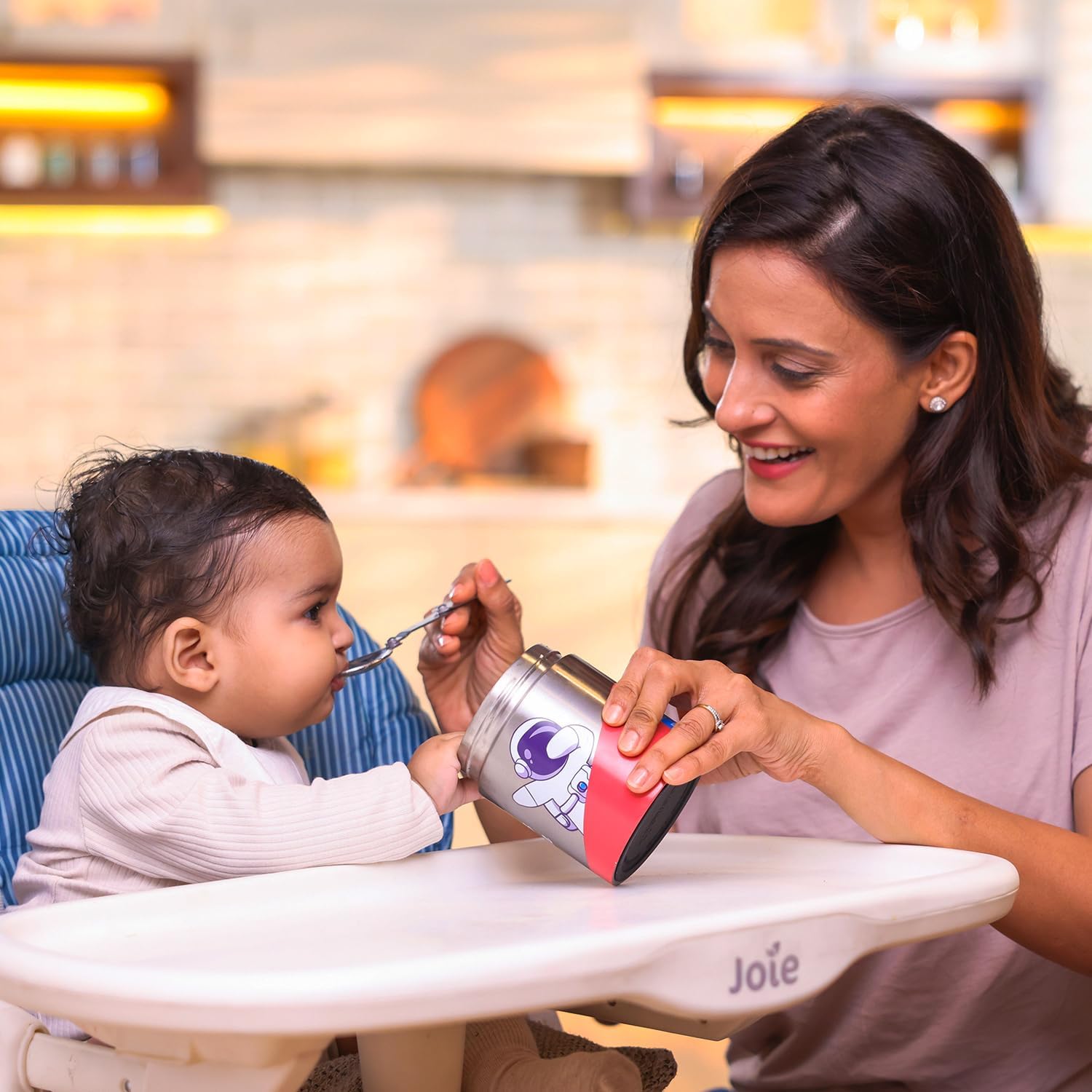 MEALMATE – Tarro de alimentos con aislamiento al vacío Sparky I  Tarro de alimentos de acero inoxidable para niños (14.1 fl oz)