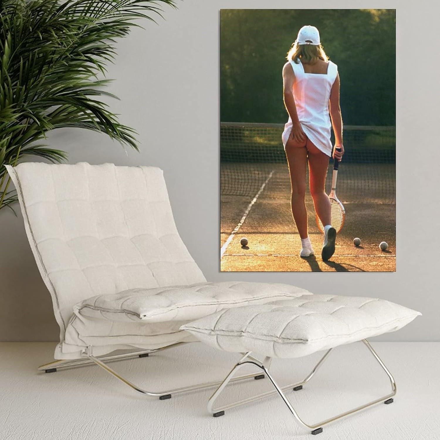 LEES TOSS Póster de niña de tenis en lienzo, arte de pared, para sala de estar, dormitorio, pintura, pósteres decorativos para habitación, estética,