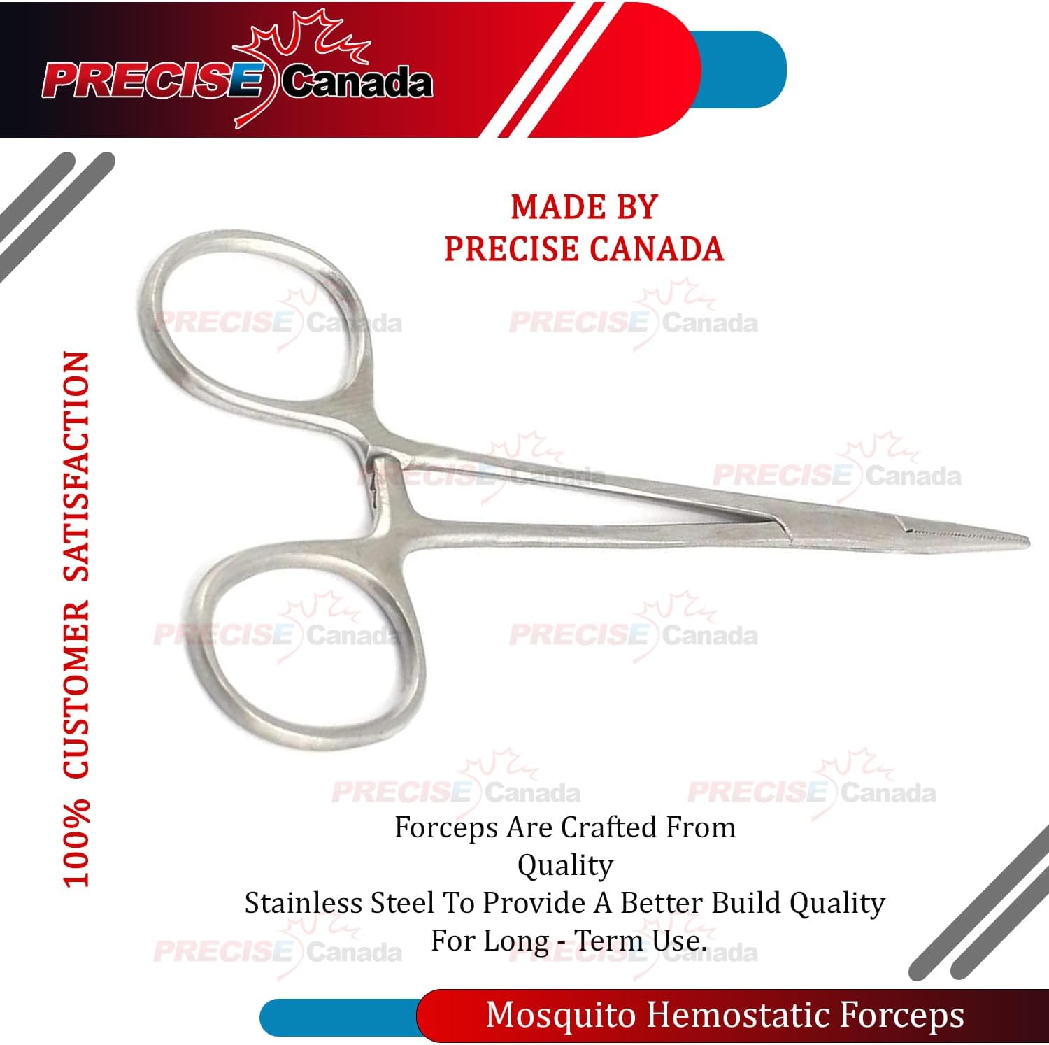 Preciso Canadá 3pcs varios mosquitos Hemostat pinzas alicates recto dentado 4.5″ + 5″ + 5.5″ economía grado acero inoxidable nuevo