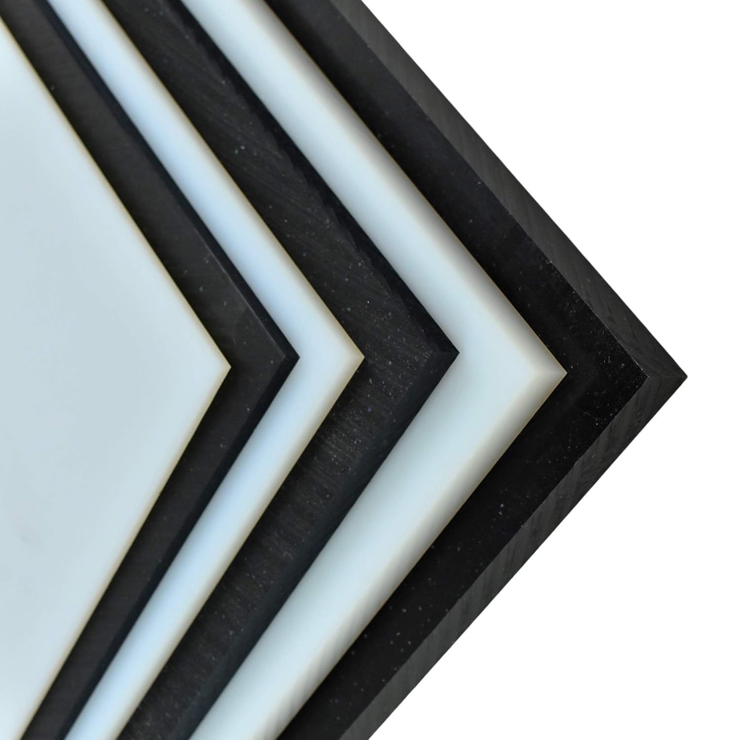 Repro – Lámina de plástico de polietileno UHMW, color negro, 12 x 24 x 24 pulgadas, tablero de polietileno de peso molecular ultra alto, tamaño
