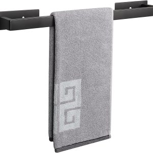 NearMoon Toallero de baño autoadhesivo cuadrado de acero inoxidable, estante de pared para colgar en el colgador adhesivo, estilo contemporáneo, sin NearMoon Toallero de baño autoadhesivo cuadrado de acero inoxidable, estante de pared para colgar en el colgador adhesivo, estilo contemporáneo, sin