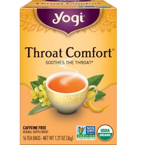 Yogi Tea Throat Comfort Tea  16 bolsas de té por paquete (4 paquetes)  Té de hierbas para garganta  Té orgánico calmante para la garganta, incluye Yogi Tea Throat Comfort Tea  16 bolsas de té por paquete (4 paquetes)  Té de hierbas para garganta  Té orgánico calmante para la garganta, incluye