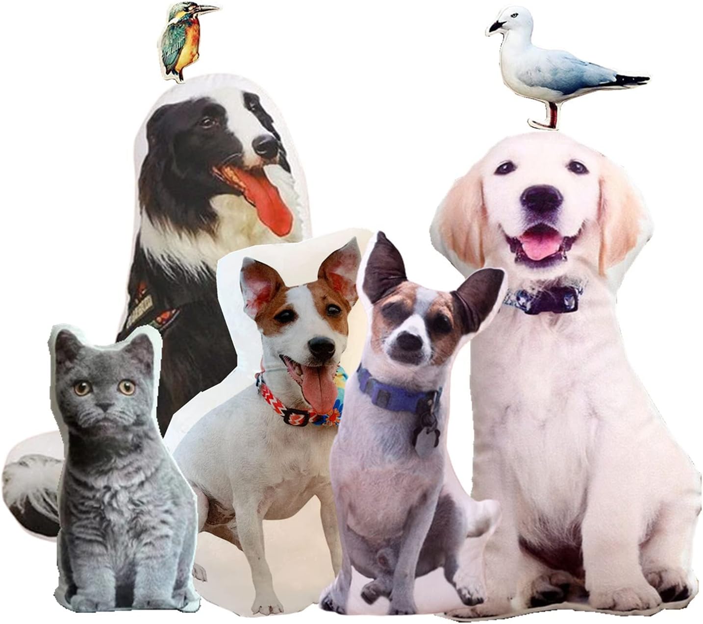 Almohada personalizada con forma de mascota con foto como regalo de cumpleaños, Navidad, día de San Valentín para familiares y amigos, regalo