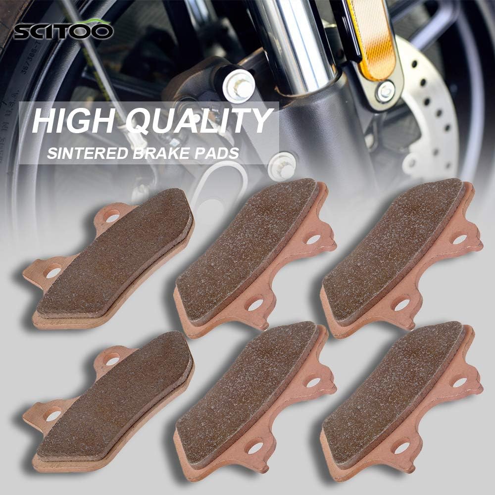 SCITOO Pastillas de freno sinterizadas aptas para varilla 08-12Road 06-11 Night 06-12 Street 09-12 Tri 05-12 V