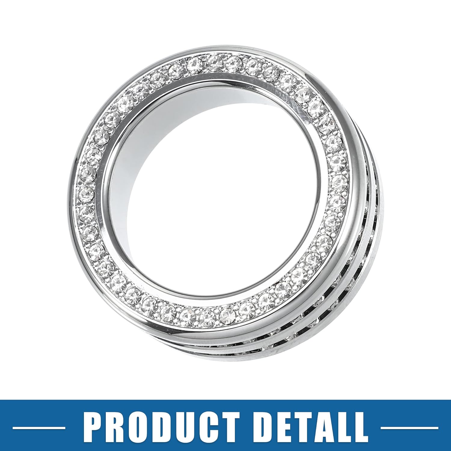 Cubierta de perilla para interruptor de aire acondicionado y control de clima, para Honda Civic 2022-2023, tono plateado (juego de 3)