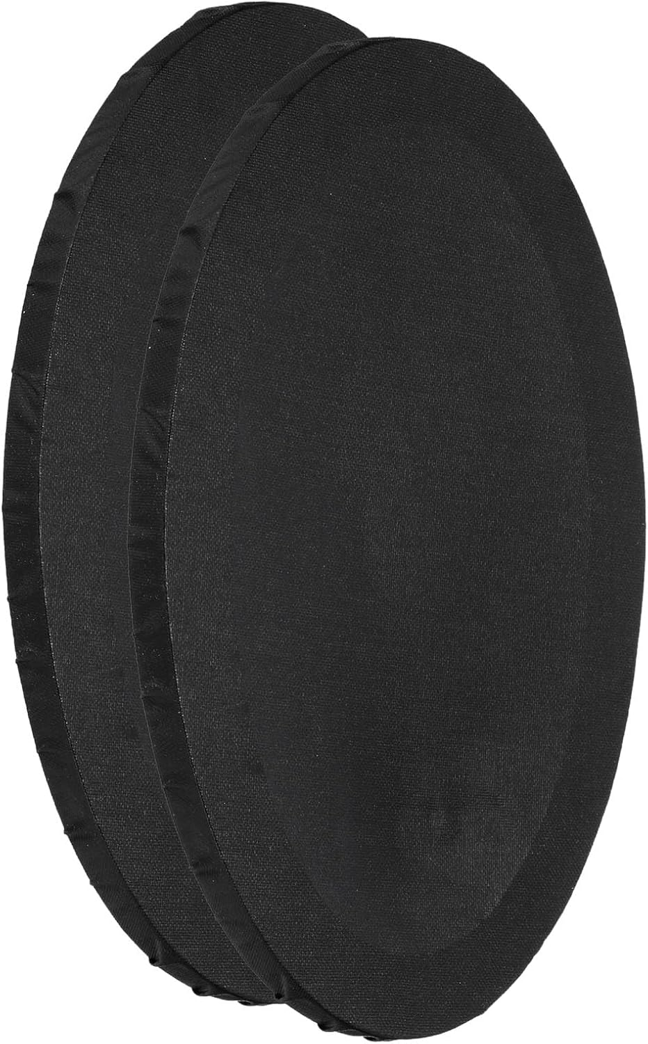 PATIKIL Tablero de lienzo ovalado de 11.8 x 7.9 pulgadas para pintar, 2 paneles estirados en blanco para óleo, acrílico en forma de círculo,