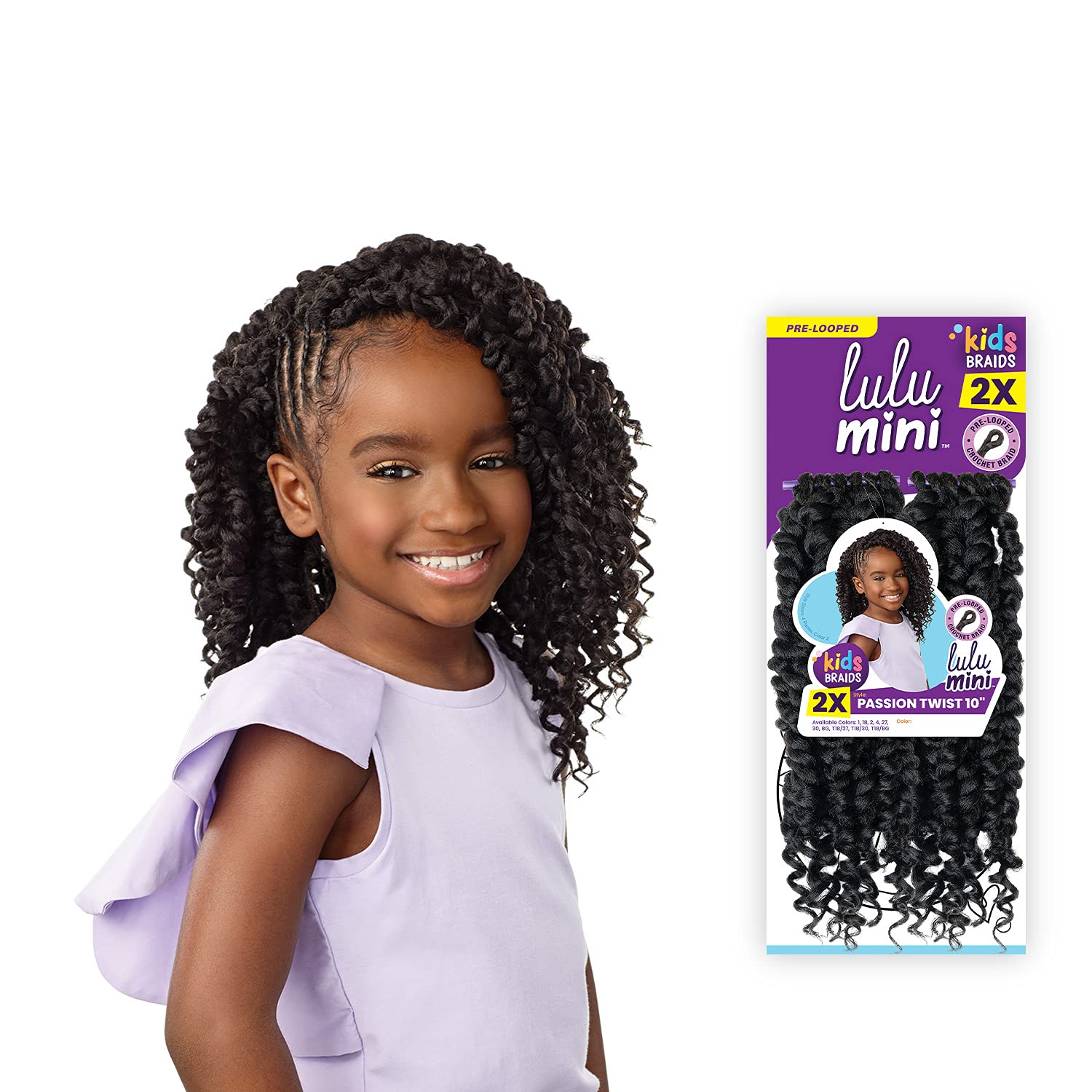 Sensationnel extensiones de cabello – sb 2x passion twist 10 lulu miniloop