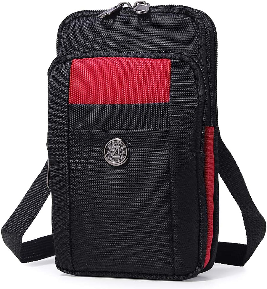 Bolsa de teléfono multifunción resistente al agua de tela Oxford con un hombro, bolsa cruzada diagonal, funda para teléfono inteligente, bolsa para