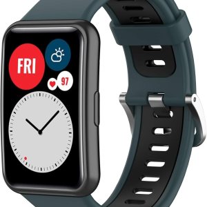 Compatible con Huawei Watch Fit Special Edition B39 Smart Watch, correa ajustable de dos tonos de repuesto transpirable para Huawei Watch Fit Compatible con Huawei Watch Fit Special Edition B39 Smart Watch, correa ajustable de dos tonos de repuesto transpirable para Huawei Watch Fit
