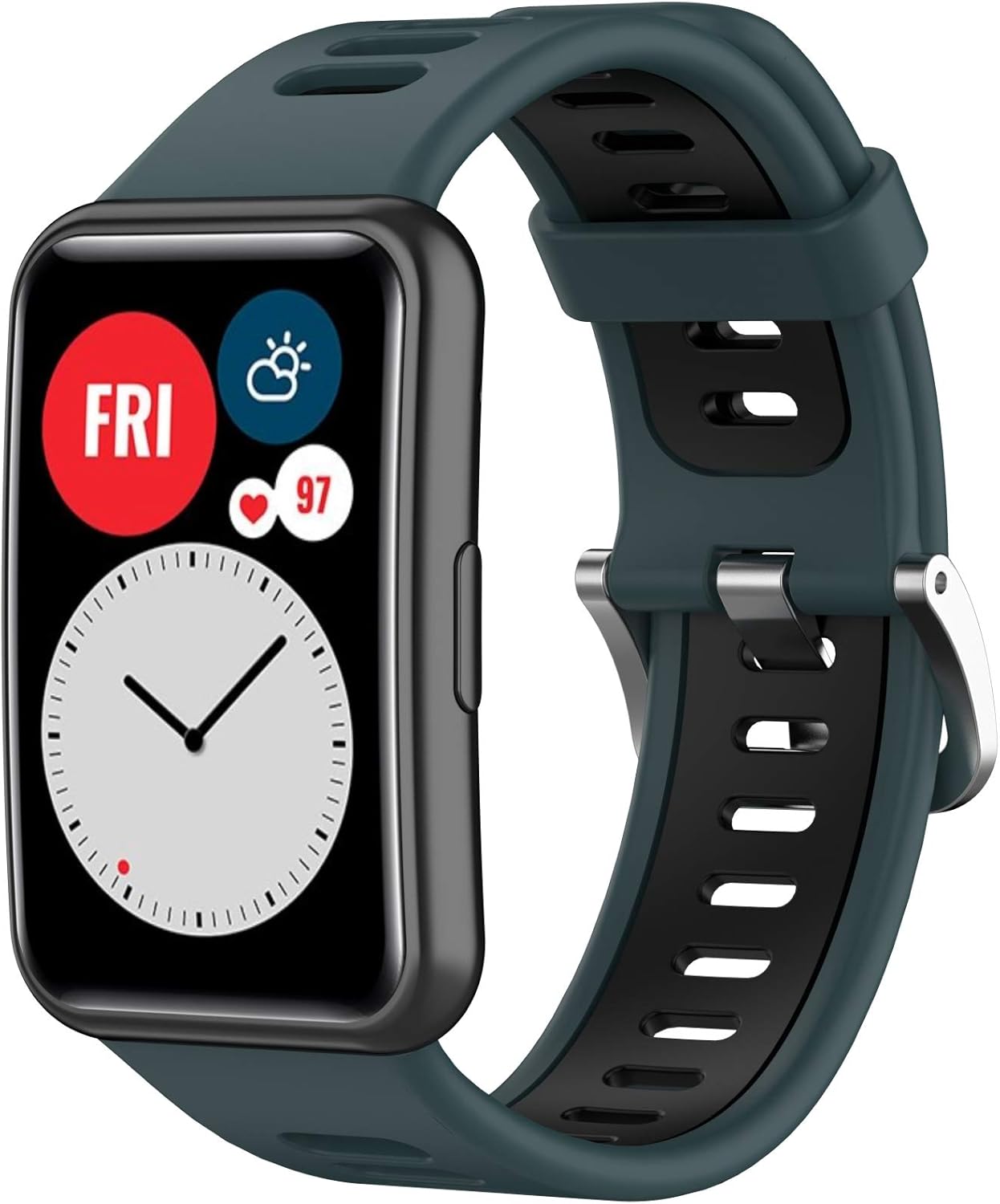 Compatible con Huawei Watch Fit Special Edition B39 Smart Watch, correa ajustable de dos tonos de repuesto transpirable para Huawei Watch Fit