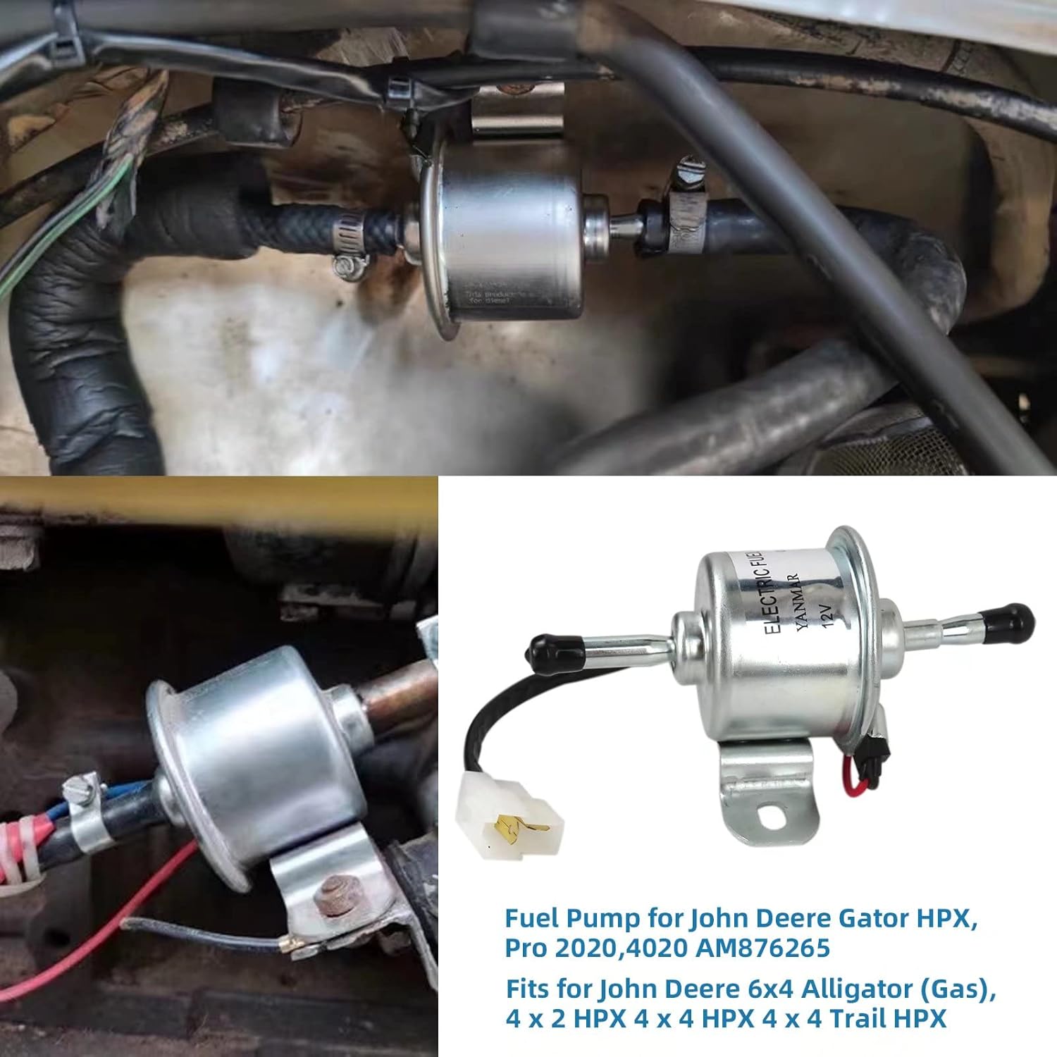 Bomba de combustible eléctrica diésel para Kubota BX2350 M108 RC601-51352 RC601-51350.