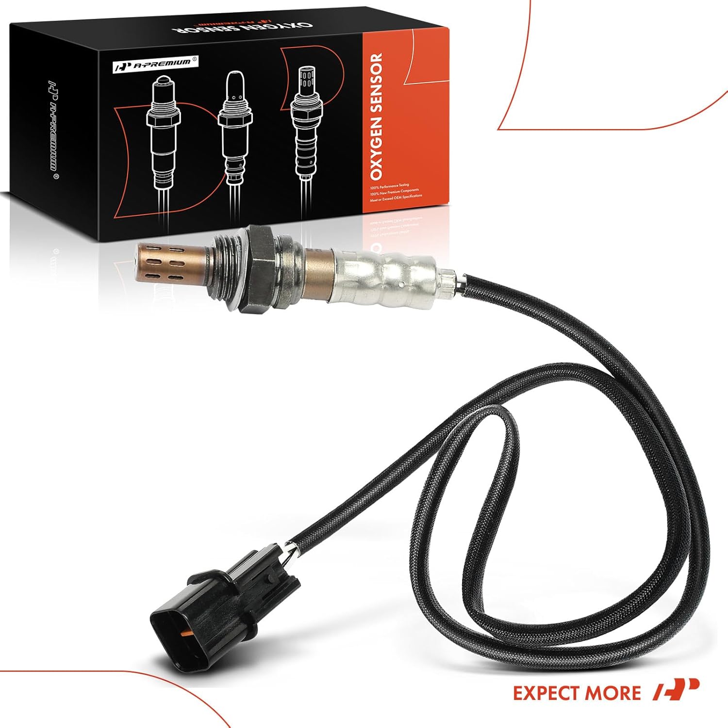 A-Premium Sensor de oxígeno O2 compatible con Hyundai Azera 2012-2017, Genesis Coupe 2013-2014 3.8L y Kia Cadenza 2014-2016, Sedona 2014-2018