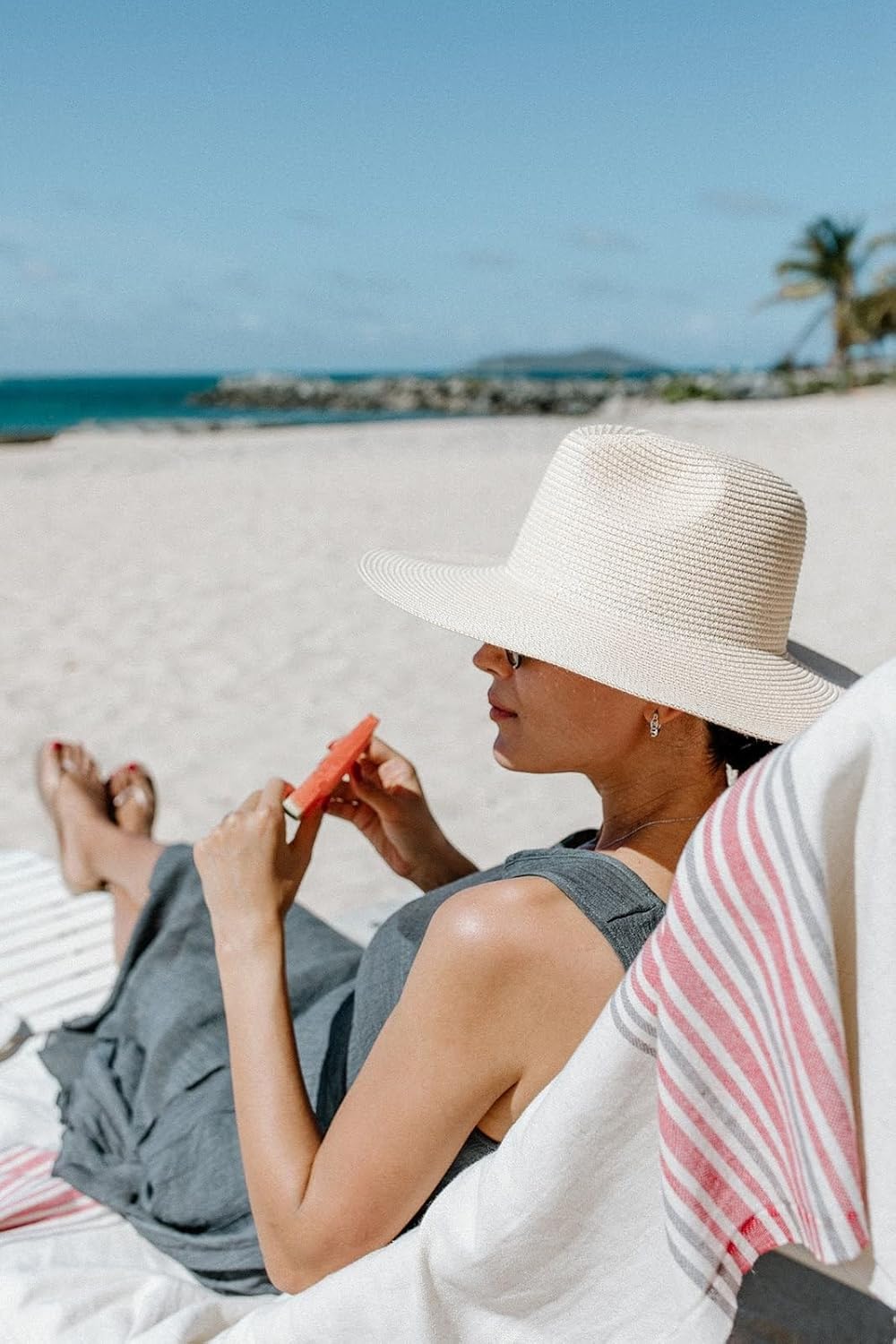 Raahoi Linen Blend – Toalla de playa turca de mezcla de lino, de secado rápido, suave y absorbente, toallas de playa de lino de alta calidad para