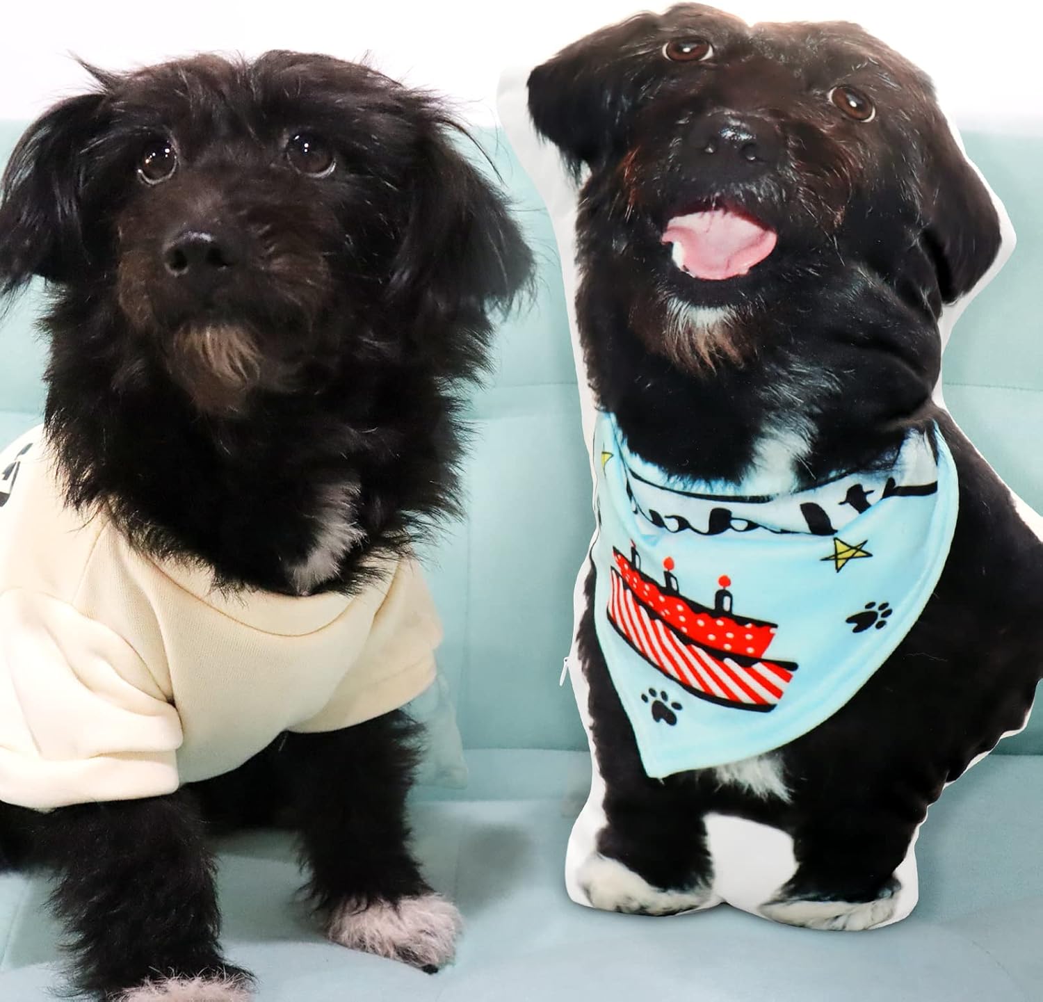 OARSE Almohadas para mascotas, almohada personalizada con fotos para perros, almohada personalizada con fotos de perros, almohada de fotos de tus