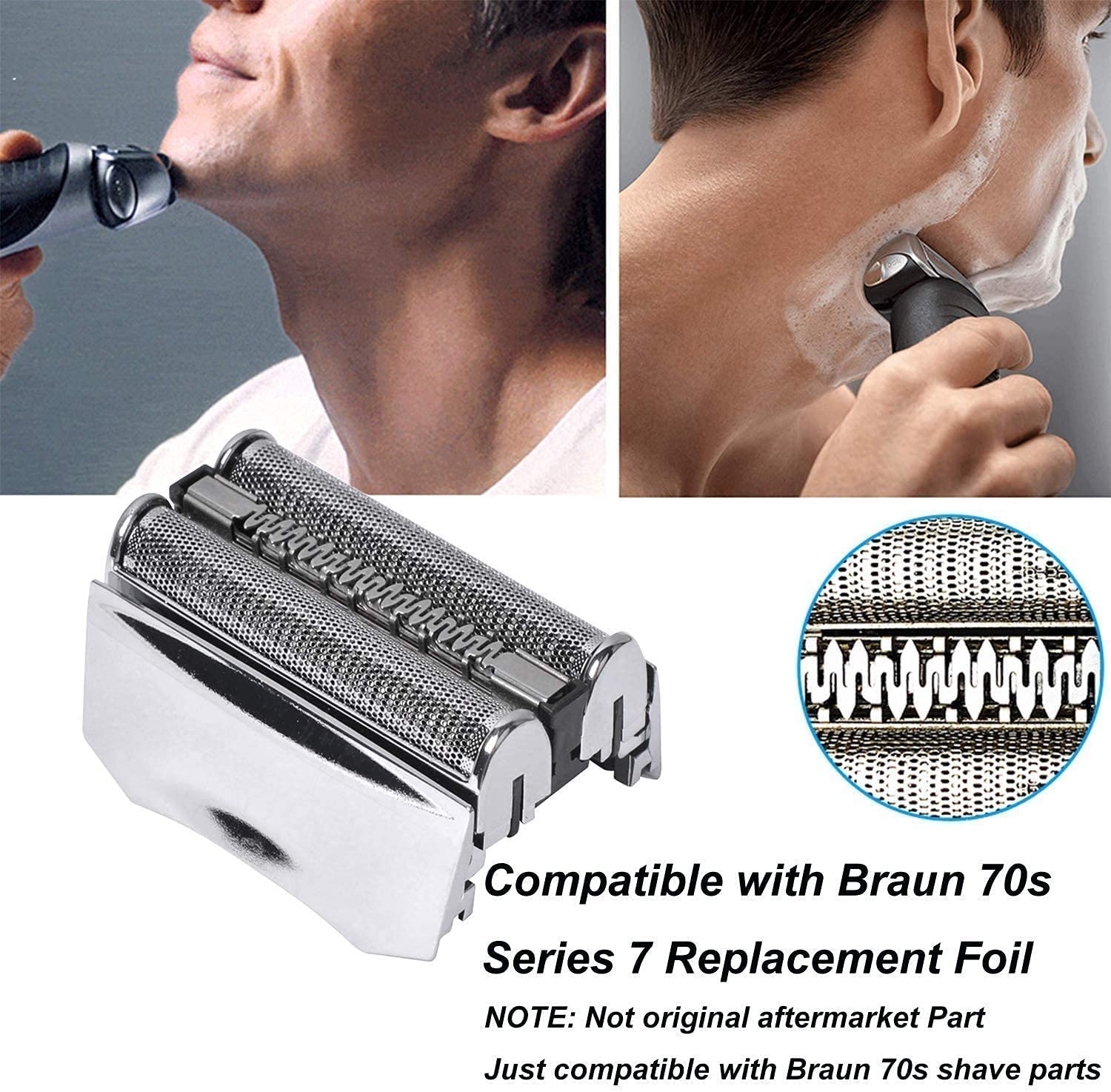 70S – Cabezales de afeitadora eléctrica de repuesto para Braun Series 7 7840s 7865cc 7898cc 7842s 7850cc 7855cc 7865cc 7880cc 7867cc