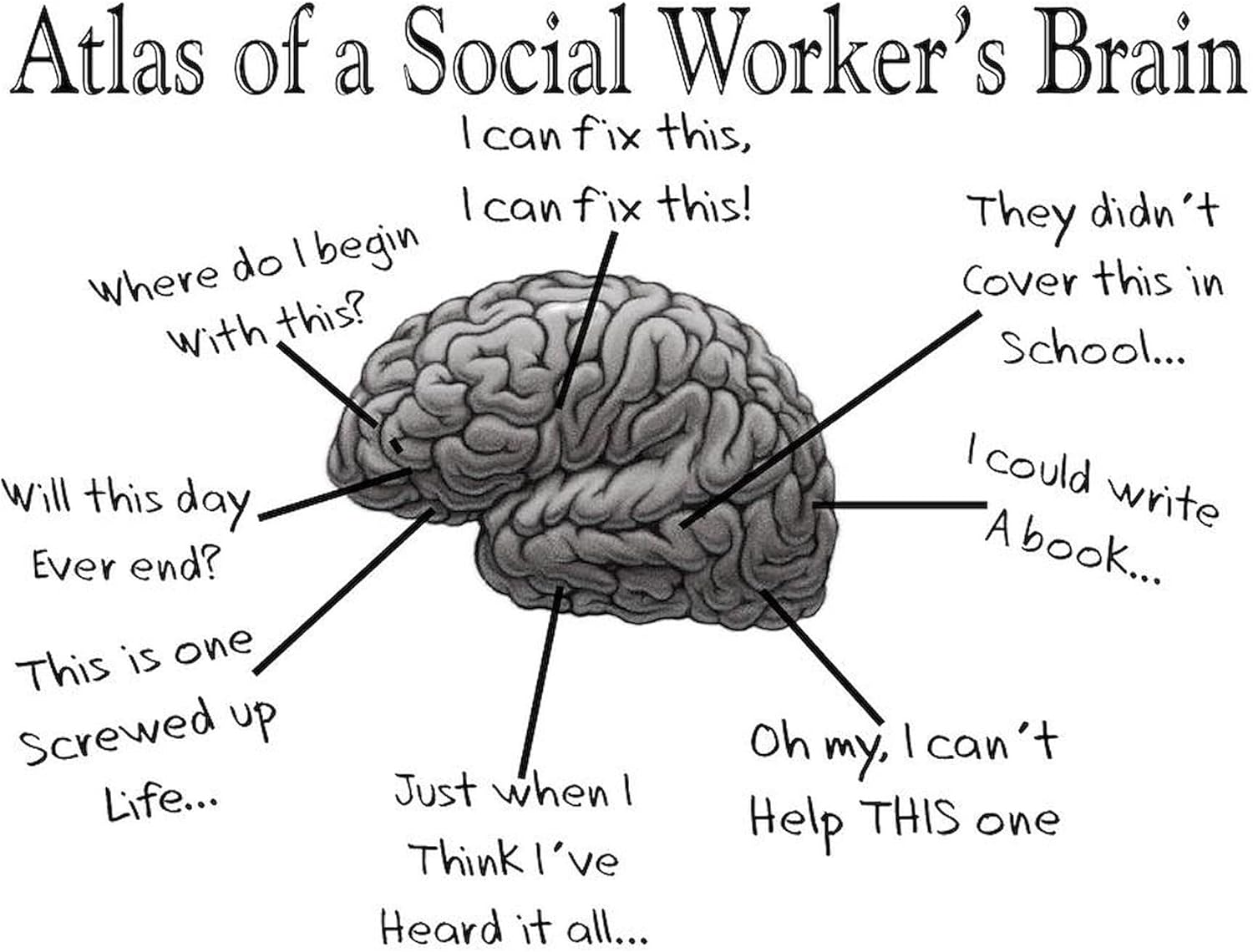 CafePress Atlas Of A Social Workers – Taza de café de cerámica (11 oz)