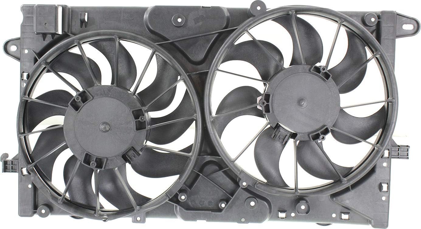 Garage-Pro Conjunto de ventilador de refrigeración para CHEVROLET MALIBUMALIBU LIMITED 2013-2016  IMPALA 2014-2018 Dual Fan (Motor Impala- 2.5L)