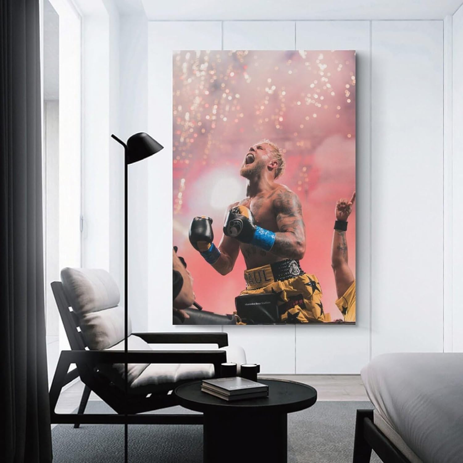 Póster motivacional de Jake Paul Sports Star Boxing, póster motivacional para gimnasio, regalo de estrellas para fanáticos, obras de arte, póster de
