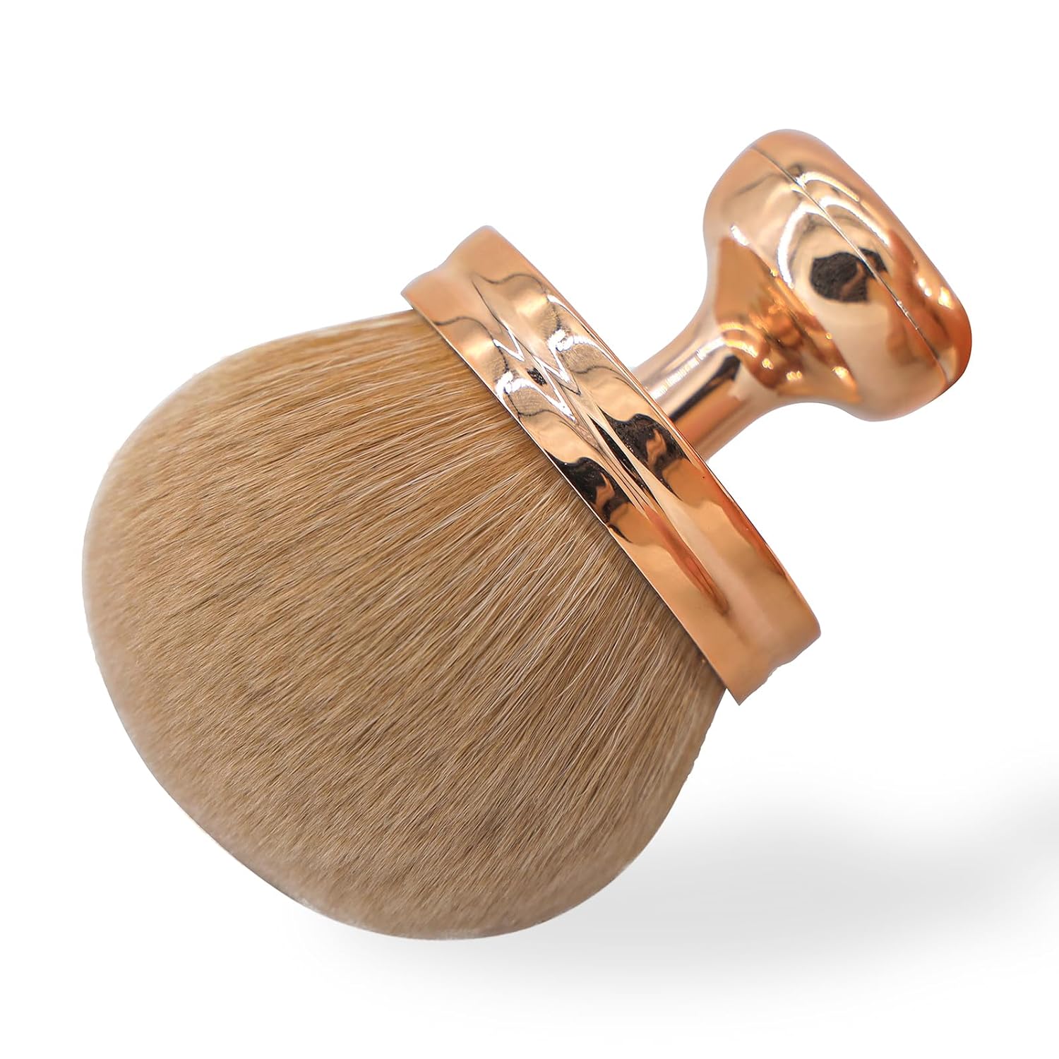 Brocha de maquillaje corporal extra grande para autobronceador, aplicador de espalda autobronceadora, cepillo Kabuki de cabeza ancha de 2.913 in