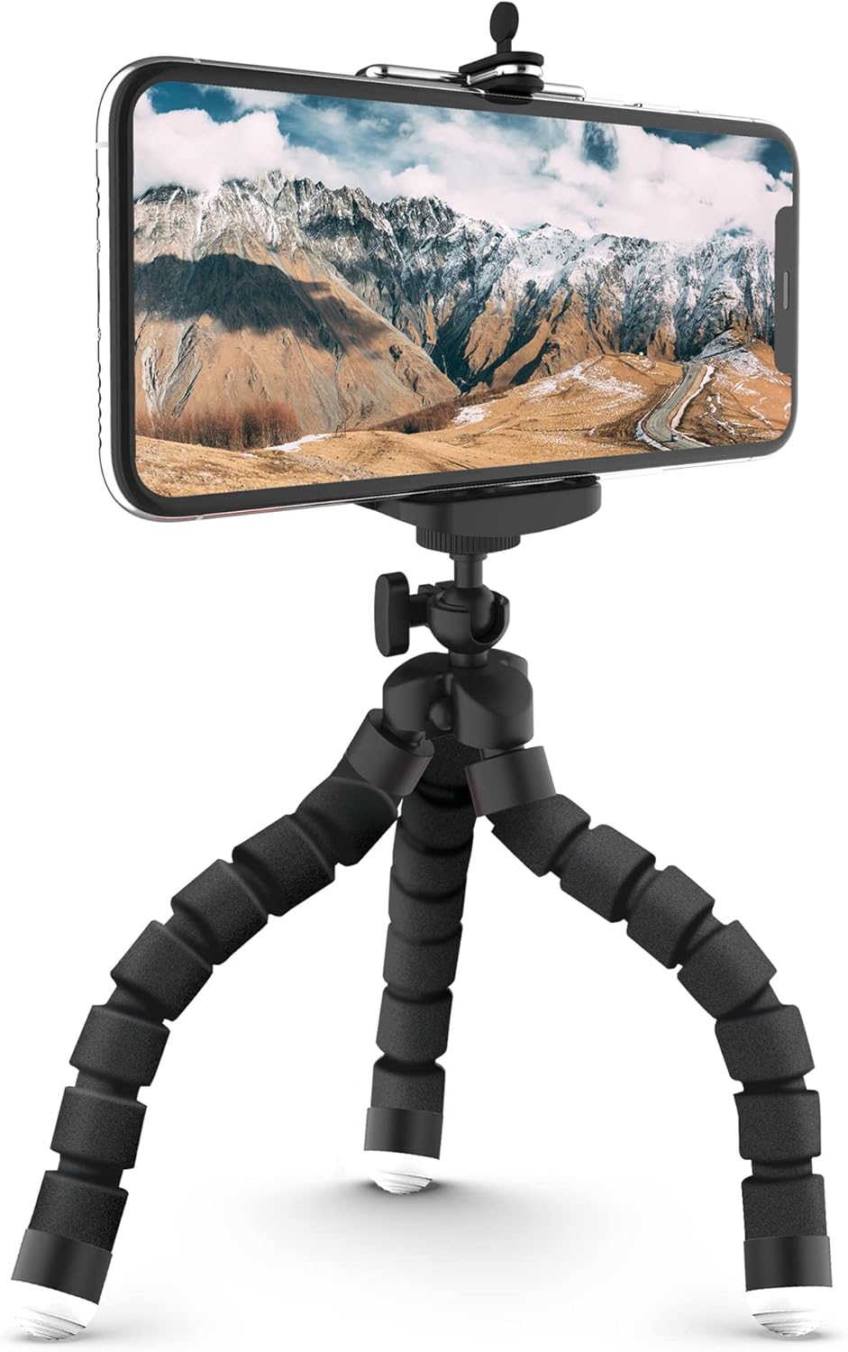 Soporte universal para trípode para teléfono  Soporte de trípode flexible para teléfono  Soporte ajustable  Rotación de 360  Pies antideslizantes,